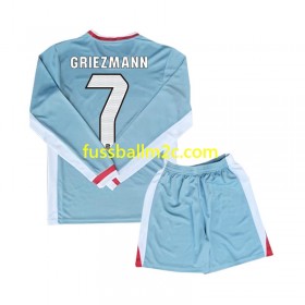 Fußballtrikots Atlético Madrid Antoine Griezmann 7 Kinder Auswärts Trikotsatz 2024-2025 Langarm
